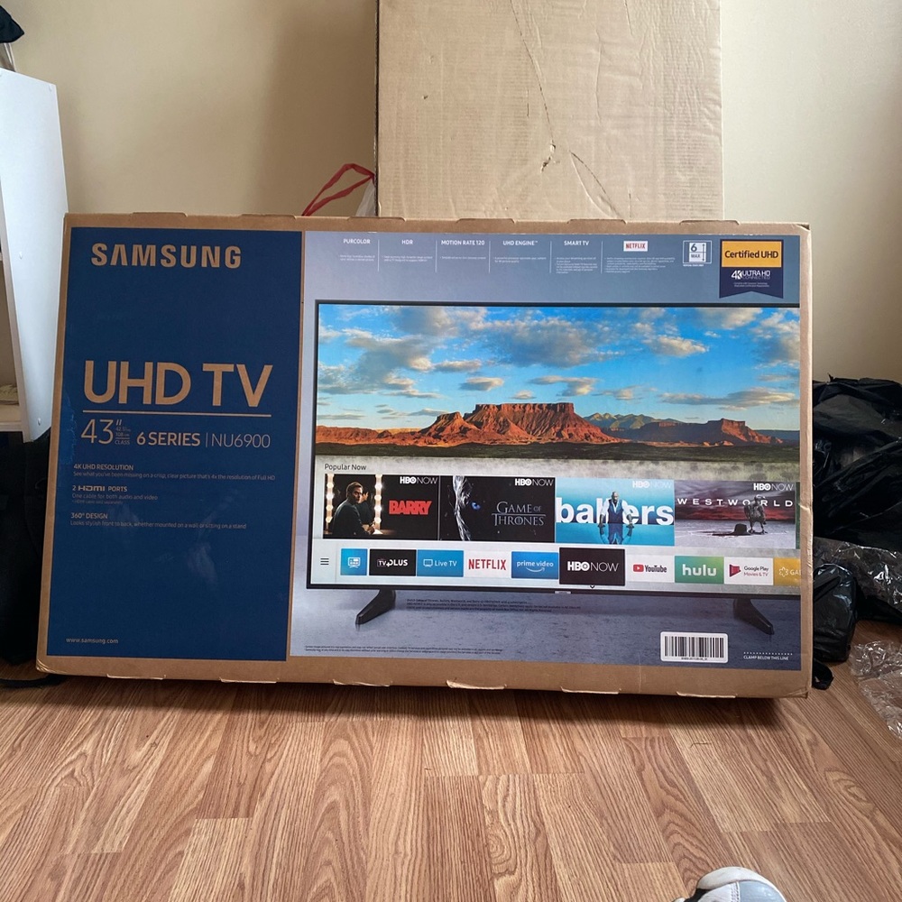 43” 4K flat screen